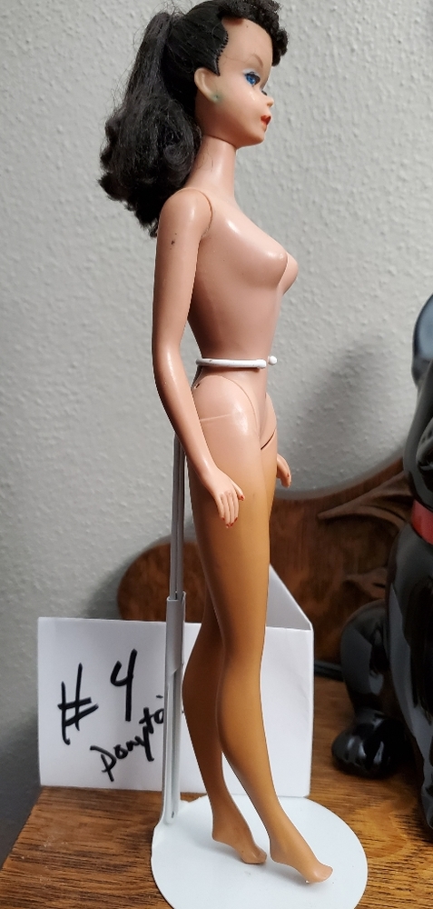 VINTAGE #4 BRUNETTE PONYTAIL BARBIE DOLL